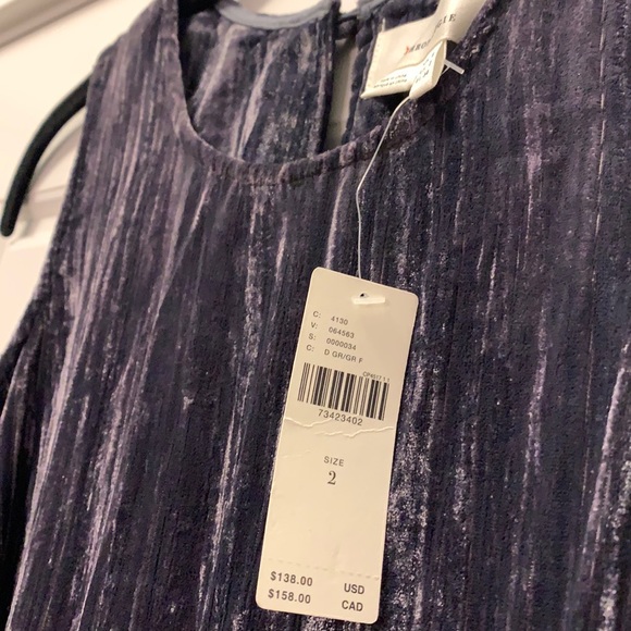 ANTHROPOLOGIE Addison Velvet Tiered Midi Dress 2 - Picture 11 of 12